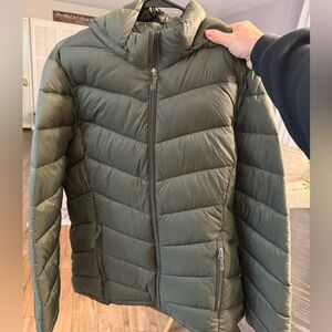Charter Club Green Puffer Jacket NWOT